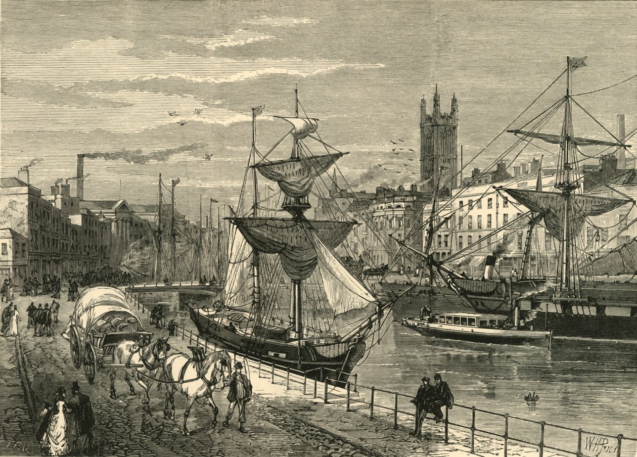 Bristol, St. Augustines Quaysta, 1898. tekijältä Unbekannt
