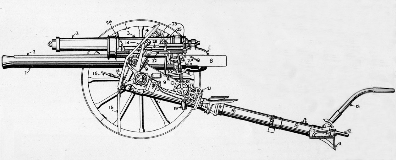Brittiläinen 18-pounder-ase, 1915 tekijältä Unbekannt