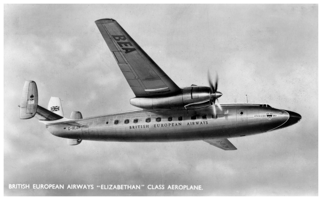 British European Airwaysin Elizabethan-luokan lentokone, 1900-luku tekijältä Unbekannt