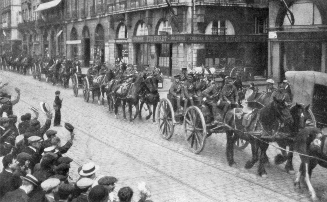 British Horse -tykistö Rouenissa, Ranskassa, elokuussa 1914, 1926 tekijältä Unbekannt