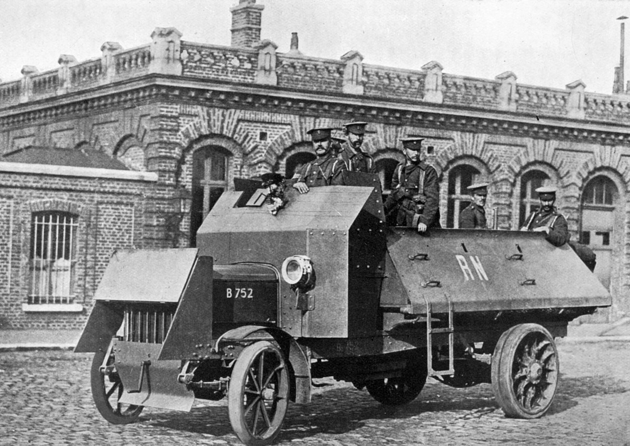 Brittiläinen panssaroitu ajoneuvo, ensimmäinen maailmansota, 1914-1918, c1920 tekijältä Unbekannt