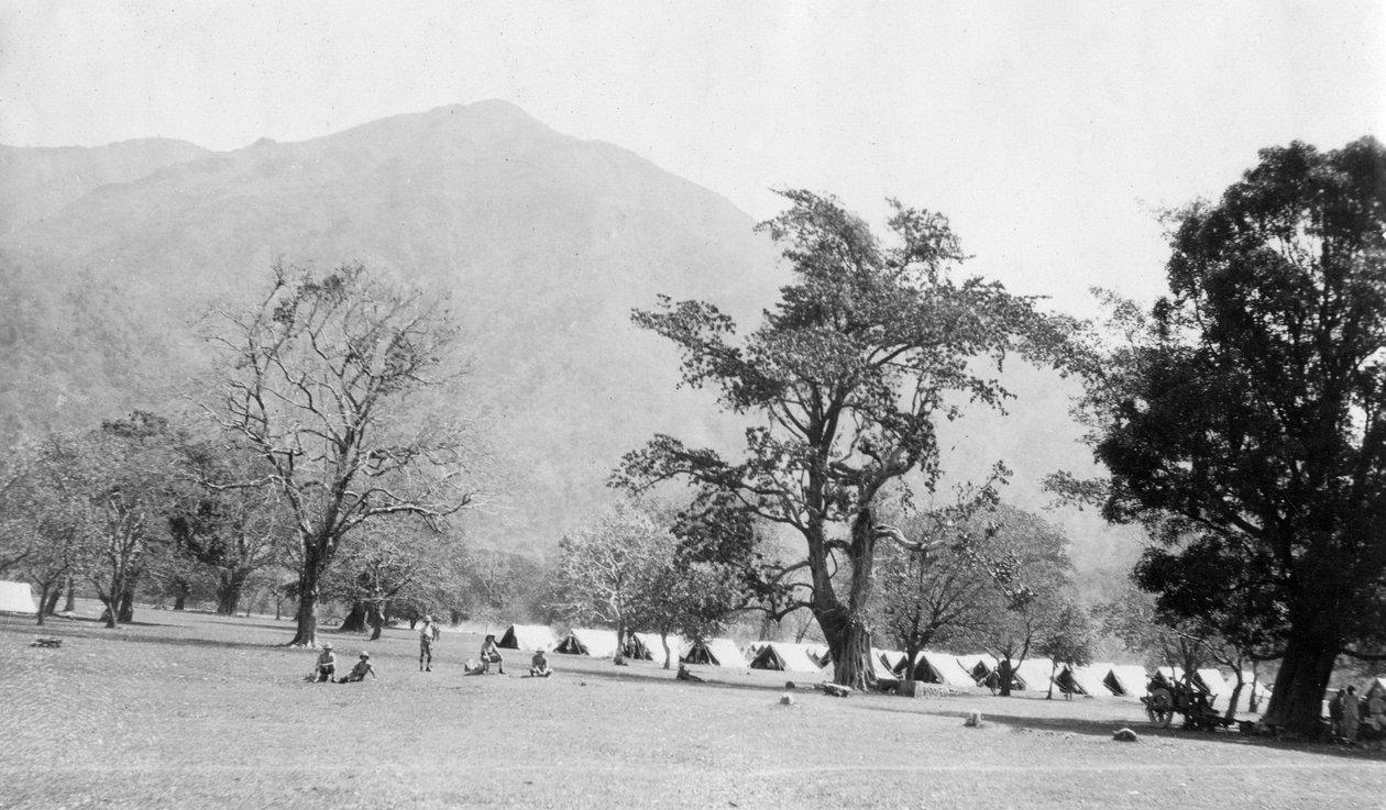 Brittiarmeijan leiri, Kalsi, Intia, 1917 tekijältä Unbekannt