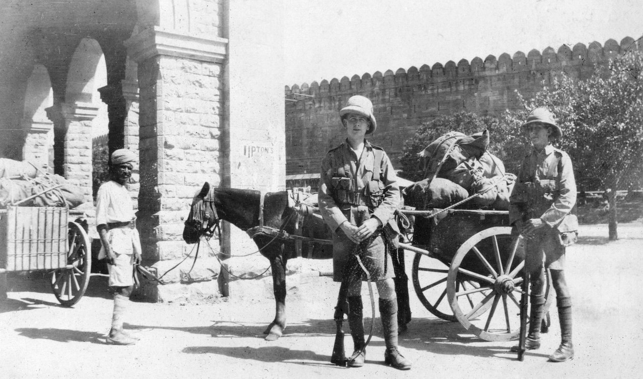 Brittiarmeijan kuljetus, Agra, Intia, 1916-1917 tekijältä Unbekannt