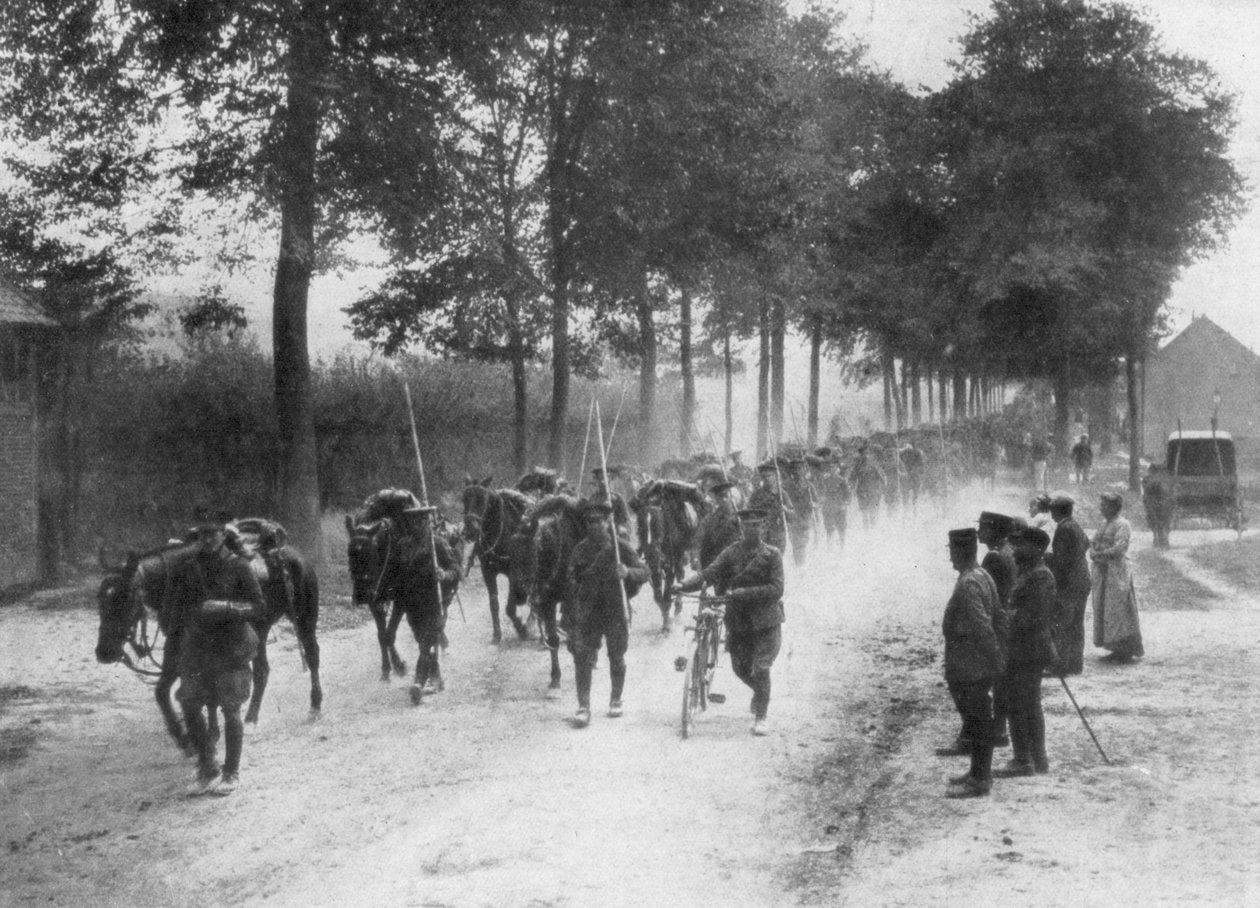 Brittiläiset ratsuväen lansserit, Ranska, 1914 tekijältä Unbekannt