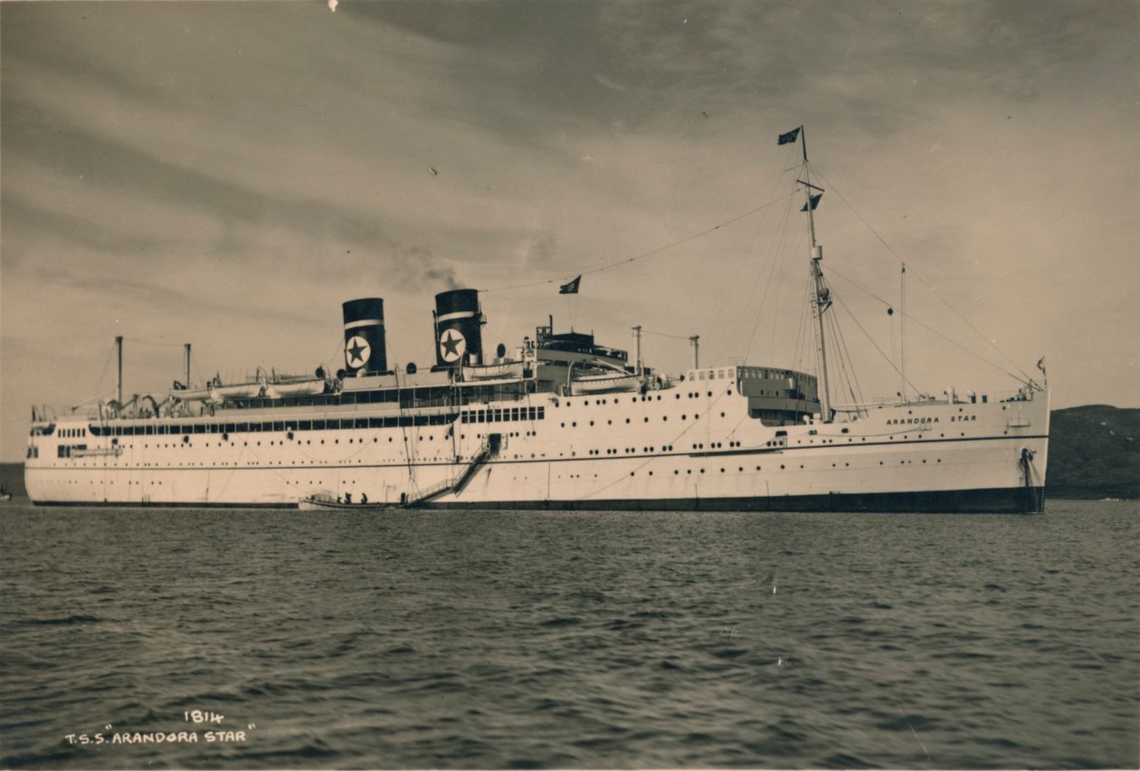 Brittiläinen matkustaja-alus SS Arandora Star of the Blue Star Line, 1936 tekijältä Unbekannt