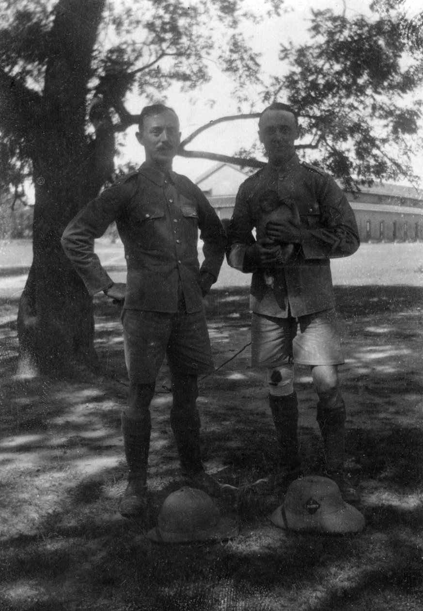 Brittiläiset sotilaat, Muttra, Intia, 1917 tekijältä Unbekannt
