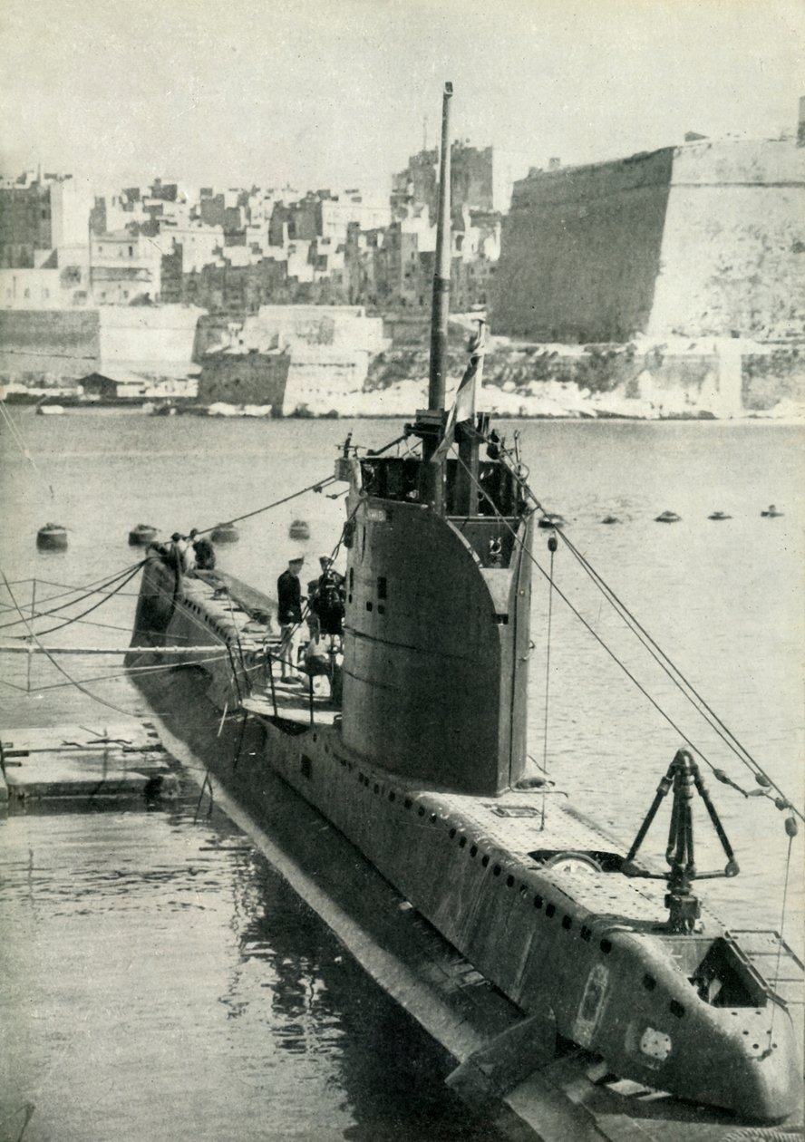 Brittisukellusvene Maltalla, toinen maailmansota, 1945. tekijältä Unbekannt