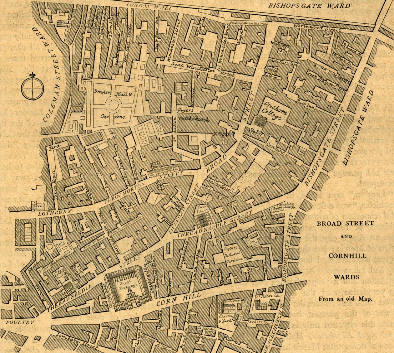 Broad Street ja Cornhill Wards, 1897. tekijältä Unbekannt