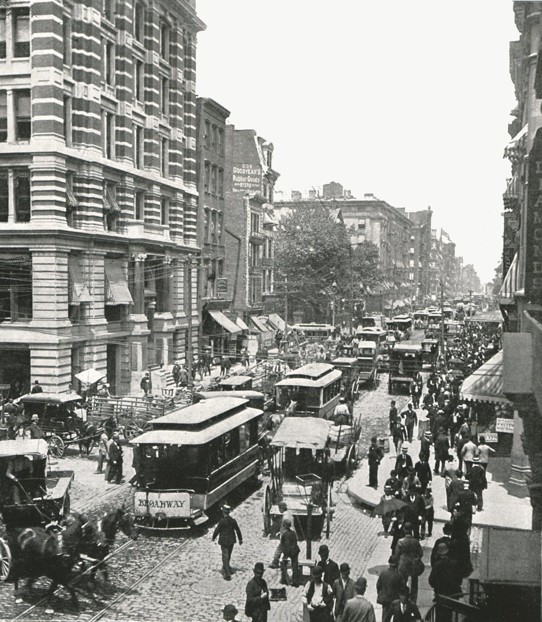 Broadway, New York, USA, 1895. tekijältä Unbekannt
