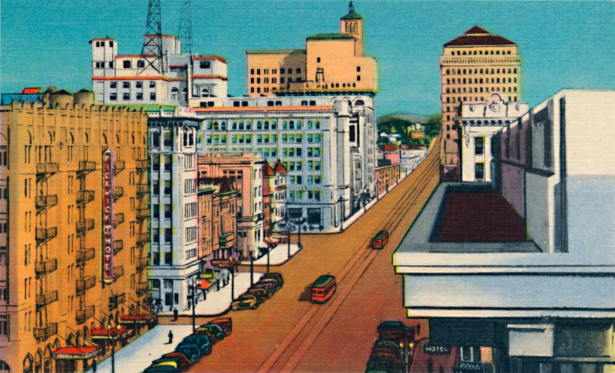 Broadway. San Diego, Kalifornia, 1941 tekijältä Unbekannt