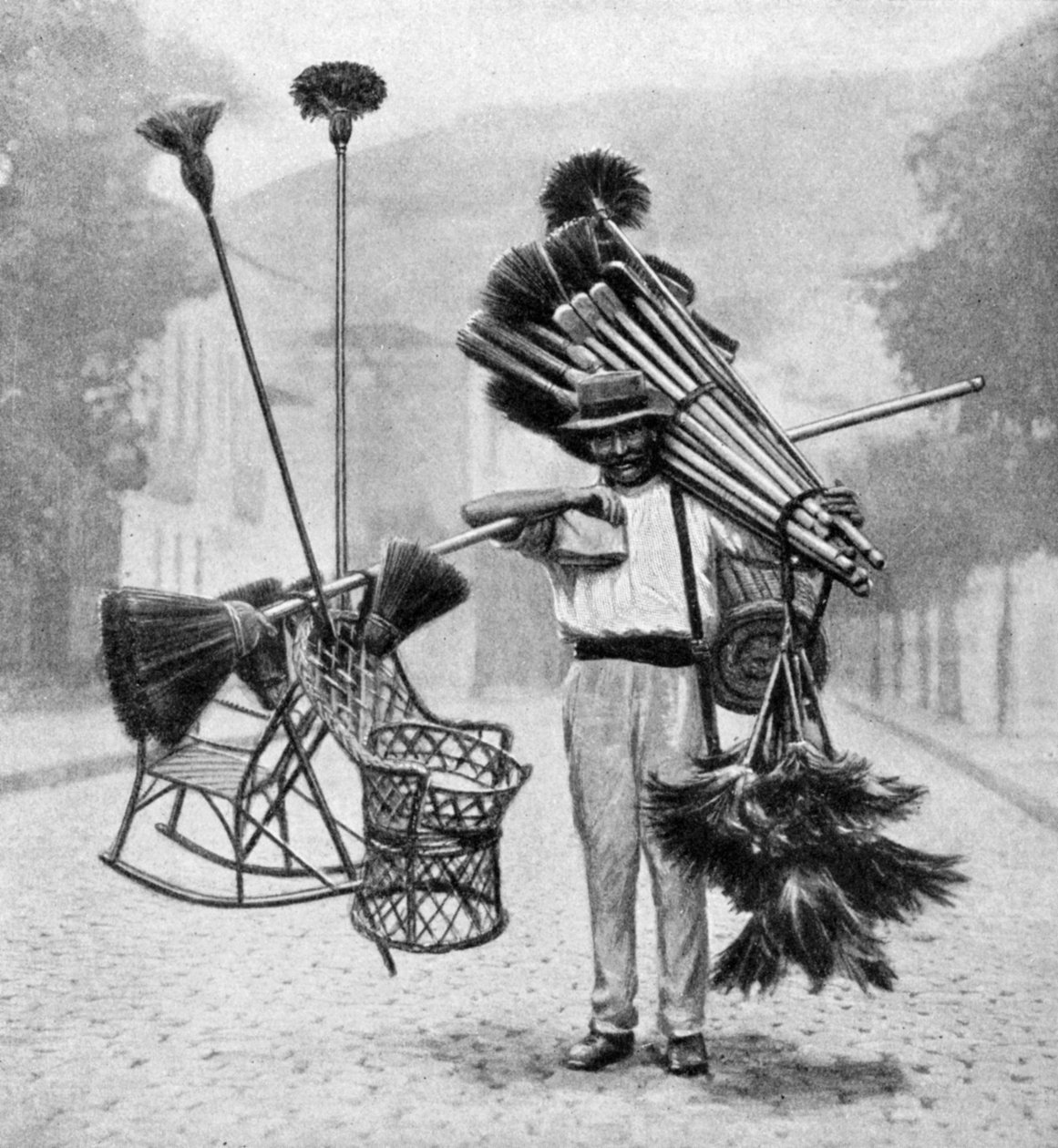 Luudan myyjä, Rio de Janeiro, Brasilia, 1922 tekijältä Unbekannt
