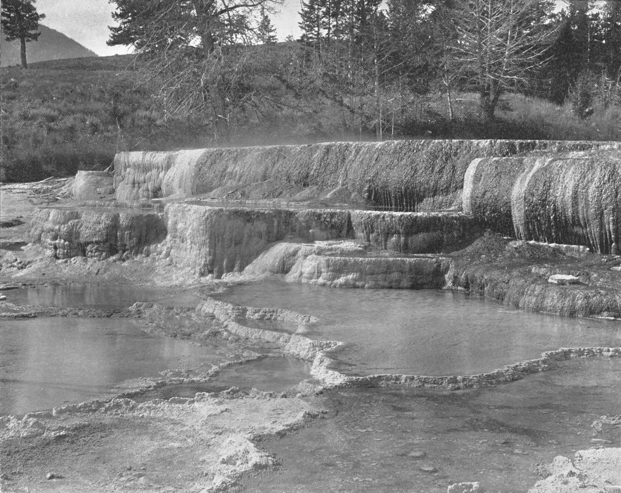 Brown Sulphur Springs, Yellowstonen kansallispuisto, USA, 1900. tekijältä Unbekannt