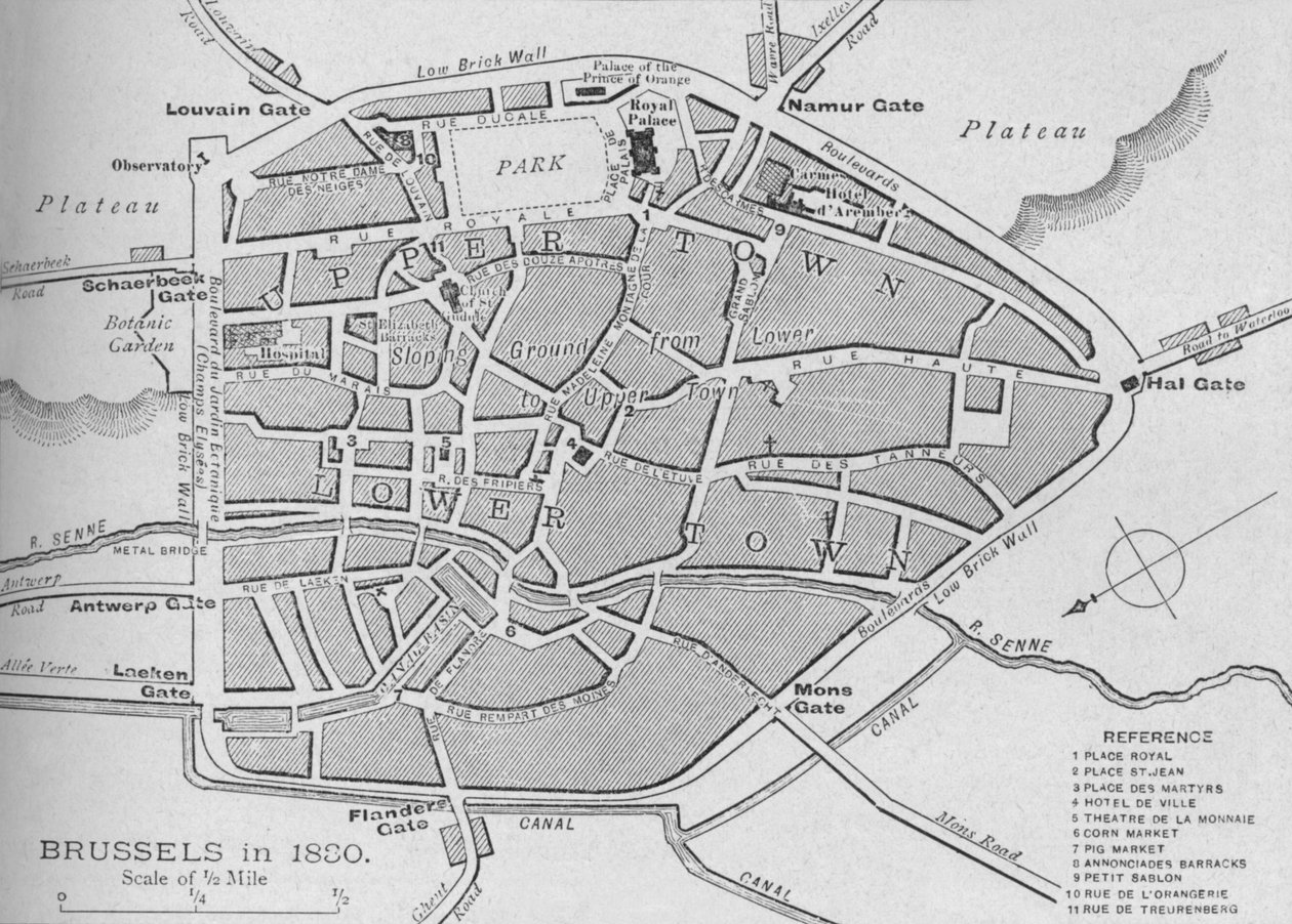 Bryssel 1830 - Suunnitelma, 1902 tekijältä Unbekannt