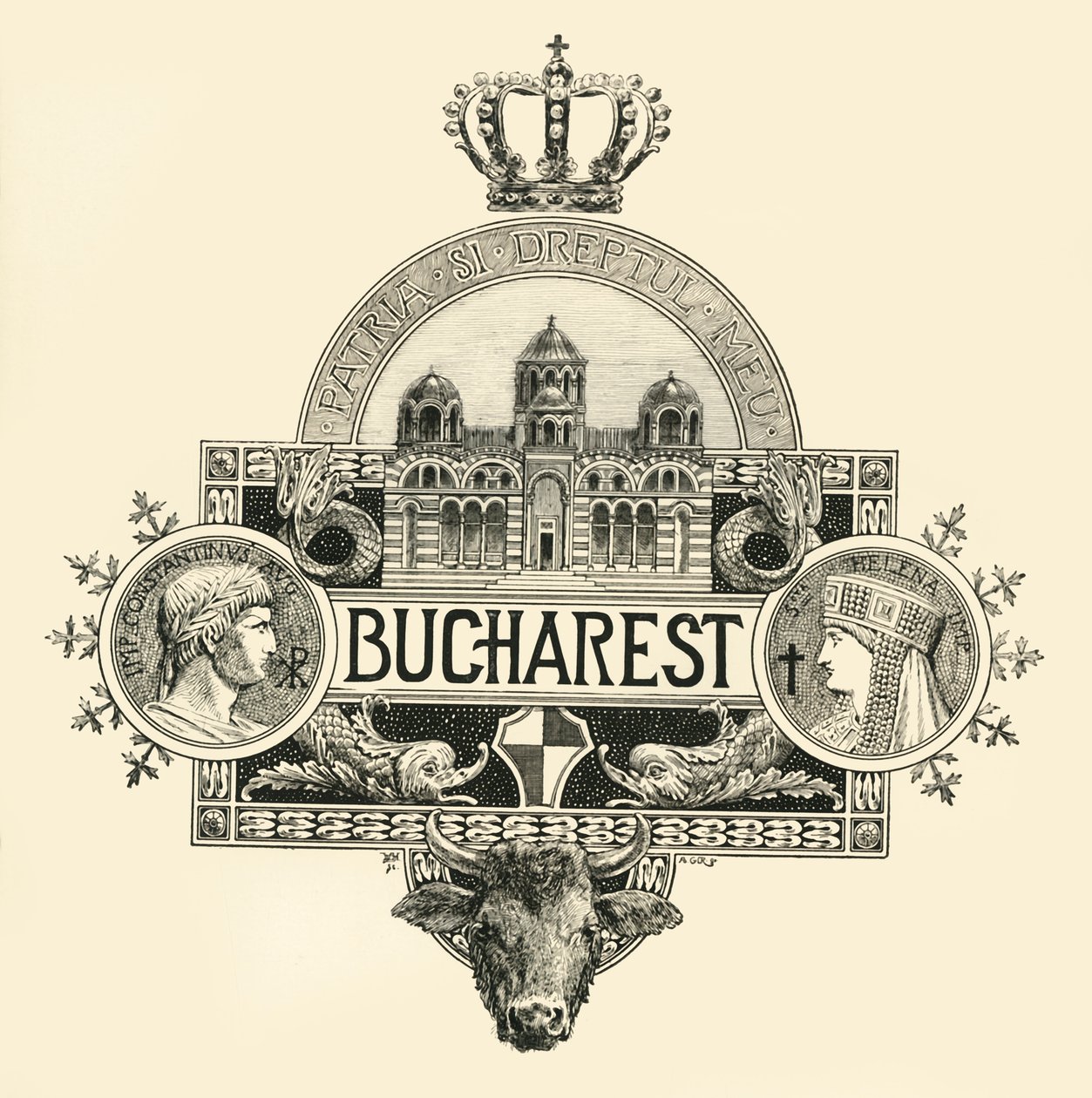 Bukarest, 1800-luvun loppu - 1900-luvun alku. tekijältä Unbekannt
