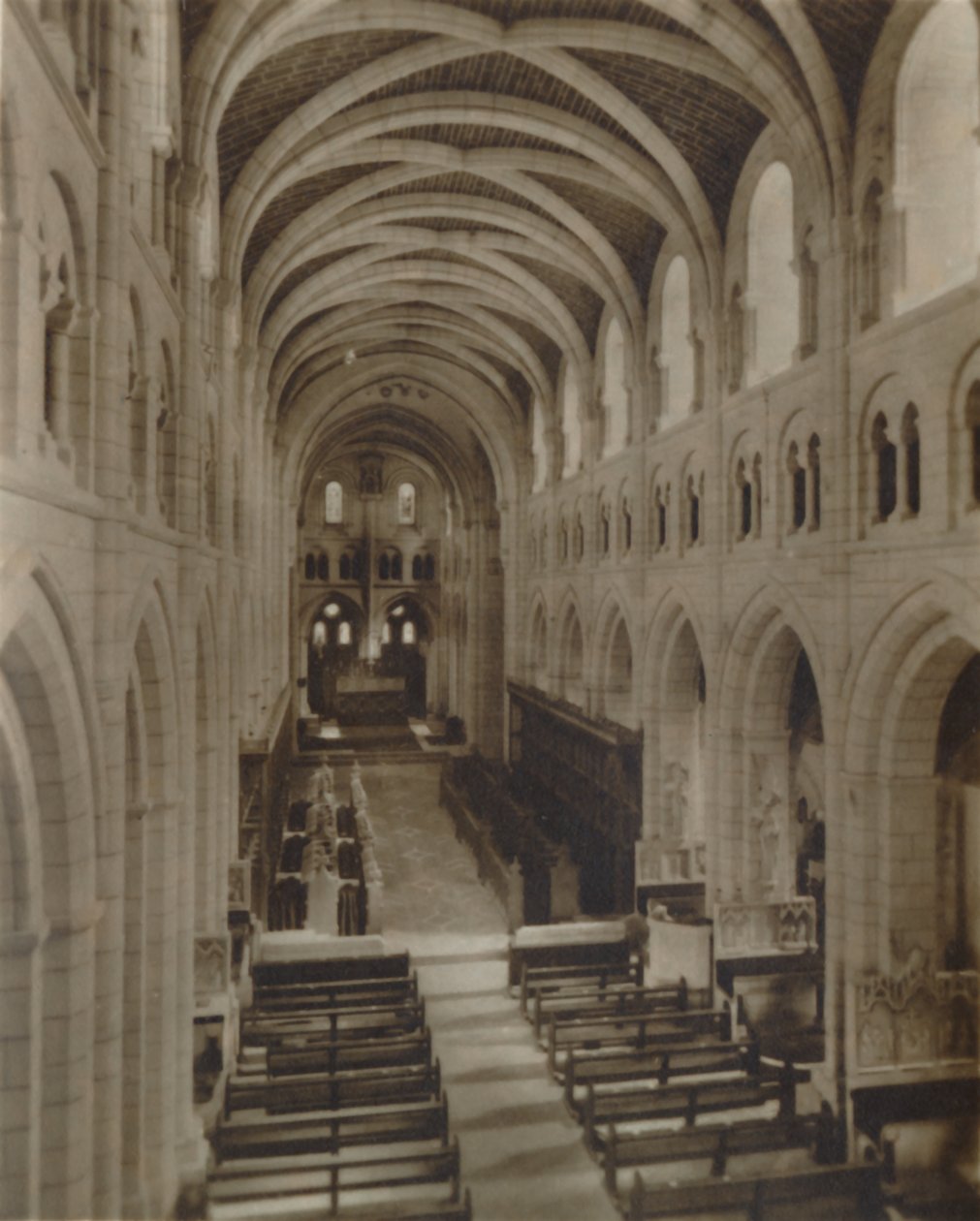 Buckfast Abbey Church Interior, 1800-luvun loppu - 1900-luvun alku tekijältä Unbekannt