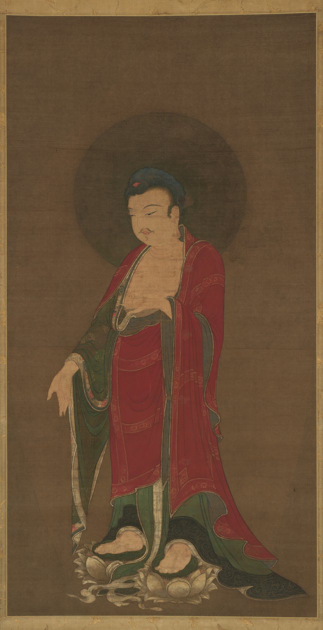 Buddha Amitabha laskeutuu puhtaasta maastaan, 1200-luvun loppu. tekijältä Unbekannt
