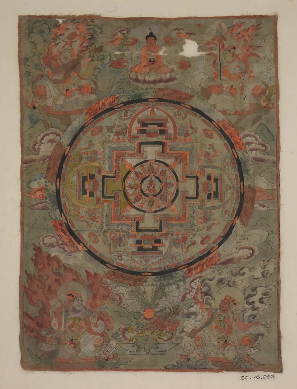 Buddha bodhisattvojen ympäröimänä, 1800-luku. tekijältä Unbekannt