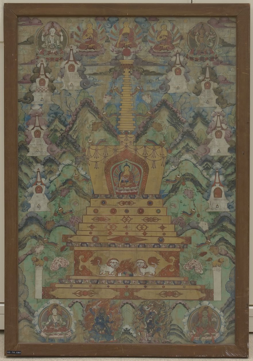 Buddha stupan sisällä, 1500-1600-luku. tekijältä Unbekannt