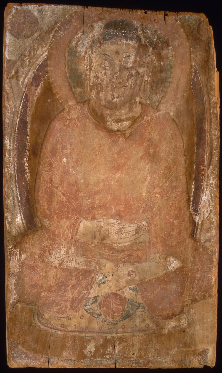 Buddha halolla ja liekehtivällä ruumiilla Mandorla, 6.-7. vuosisata. tekijältä Unbekannt