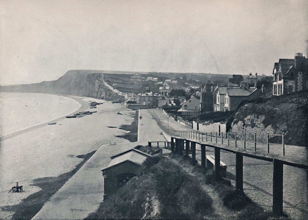 Budleigh Salterton - Yleinen näkymä laaksoon, 1895 tekijältä Unbekannt