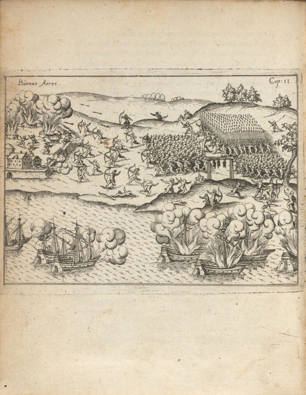 Buenos Aires Ulrich Schmidelin kirjasta Vera historia..., 1599 tekijältä Unbekannt