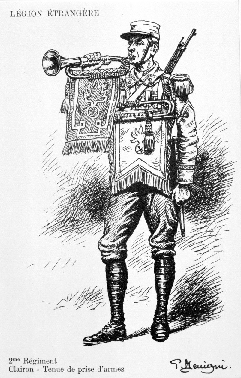 Bugler, Ranskan muukalaislegioonan 2. rykmentti, 1900-luku tekijältä Unbekannt