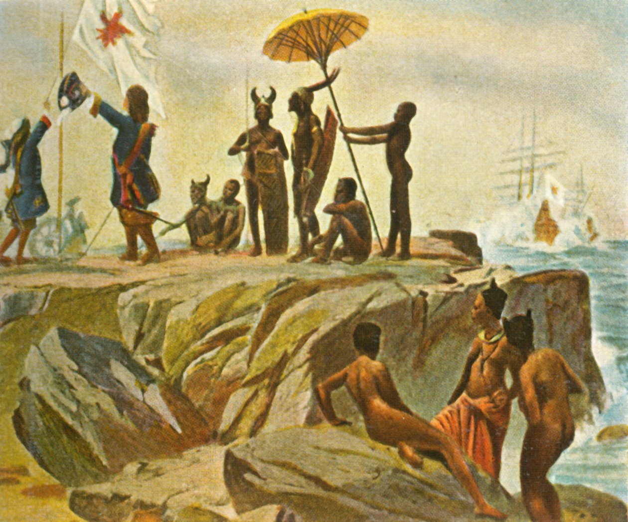 Siirtokuntien rakentaminen Afrikan rannikolle, 1. tammikuuta 1683, 1936. tekijältä Unbekannt