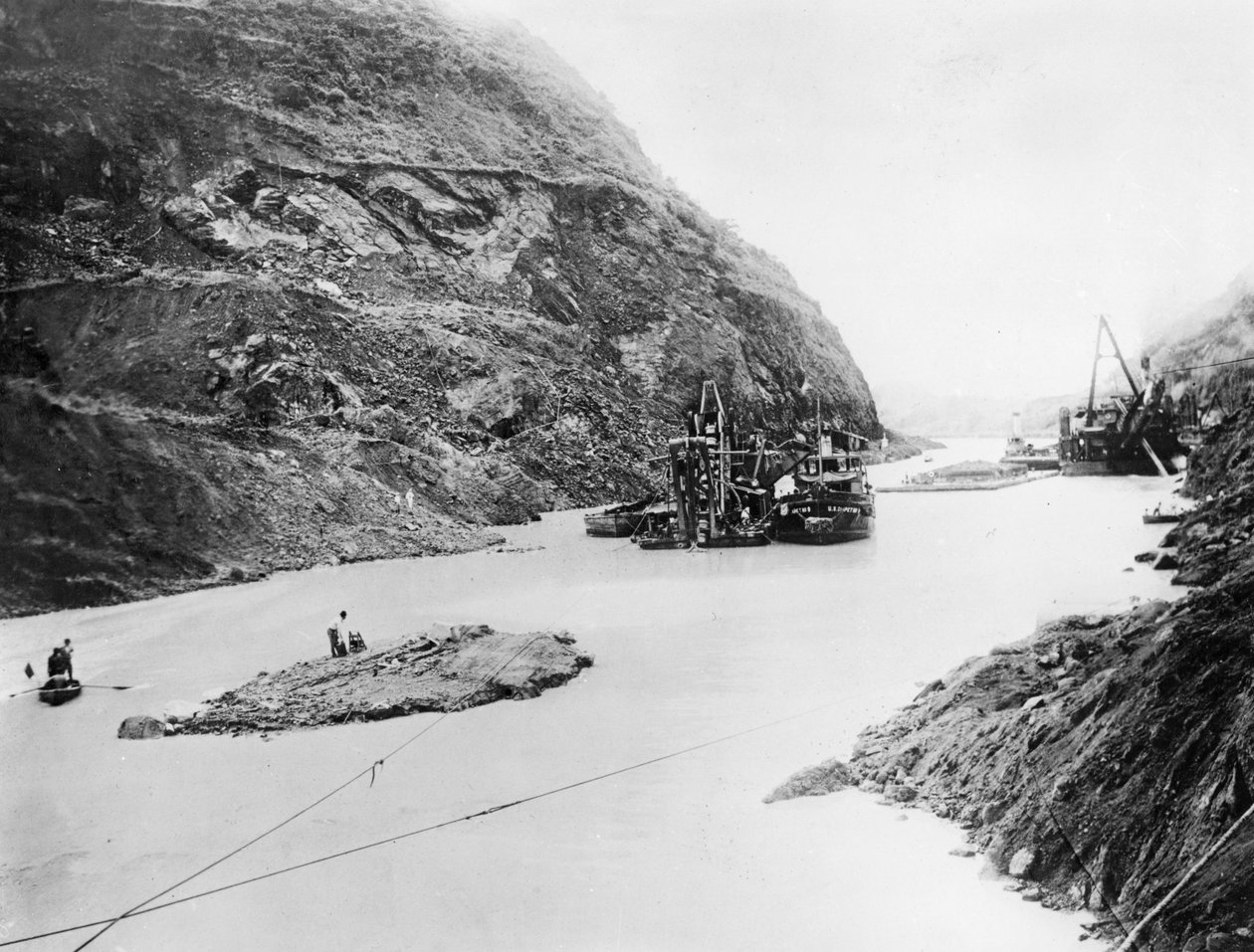 Panaman kanavan rakennus, Panama, 1800-luvun loppu - 1900-luvun alku tekijältä Unbekannt