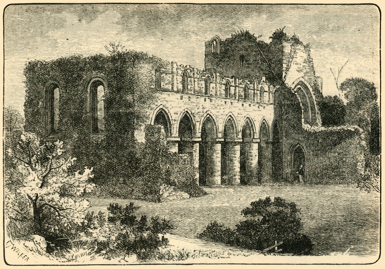 Buildwas Abbey, 1898. tekijältä Unbekannt