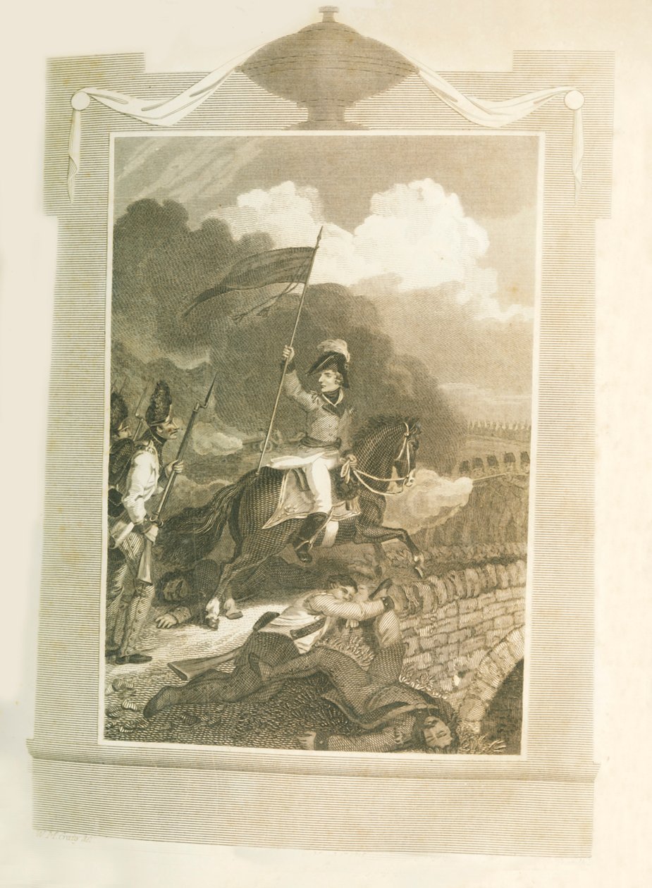 Buonaparte yrittää pakottaa Arcolen siltaa, 1796, 1816. tekijältä Unbekannt