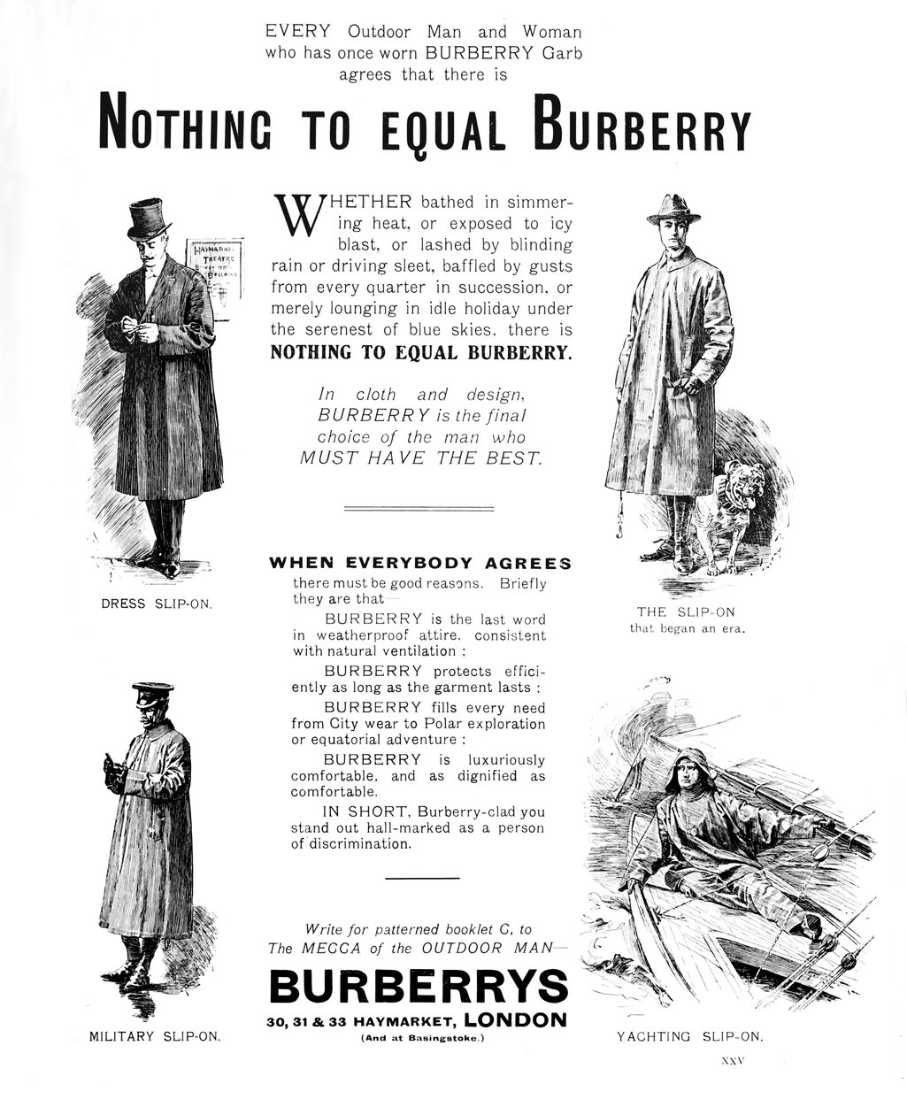 Burberrys, 1909 tekijältä Unbekannt