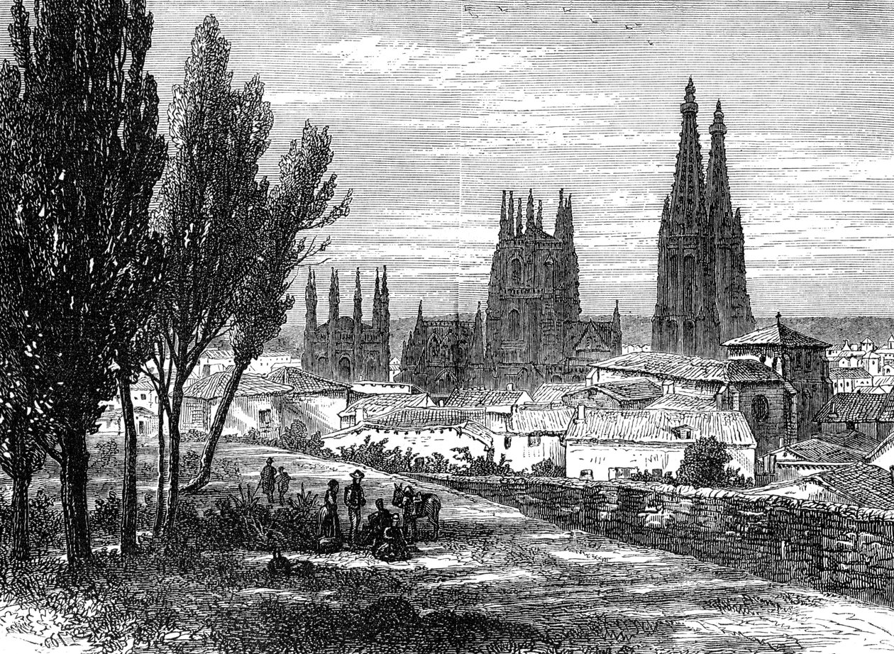 Burgos, Espanja, 1800-luku tekijältä Unbekannt