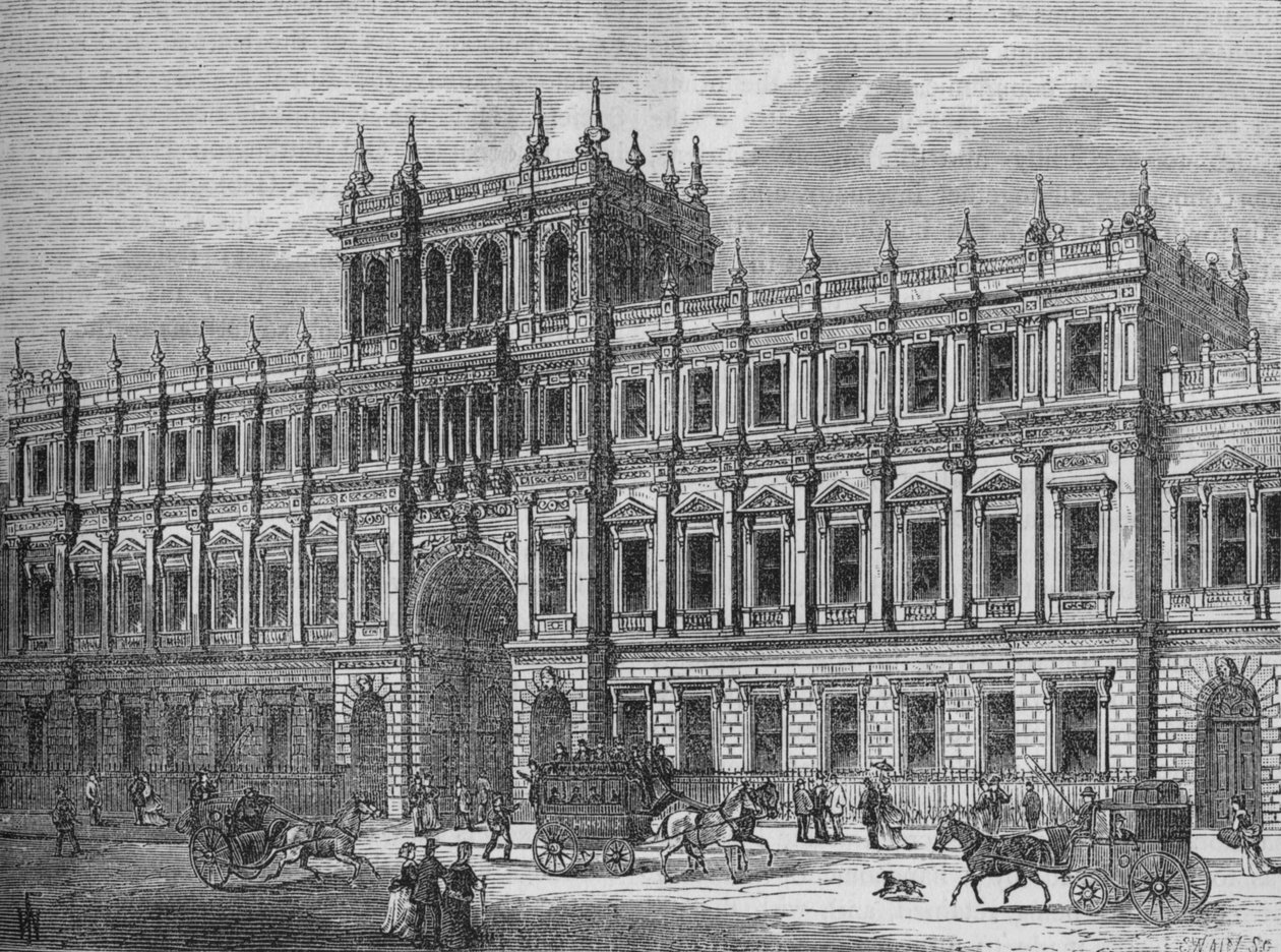 Burlington House, Westminster, Lontoo, 1875 1878 tekijältä Unbekannt