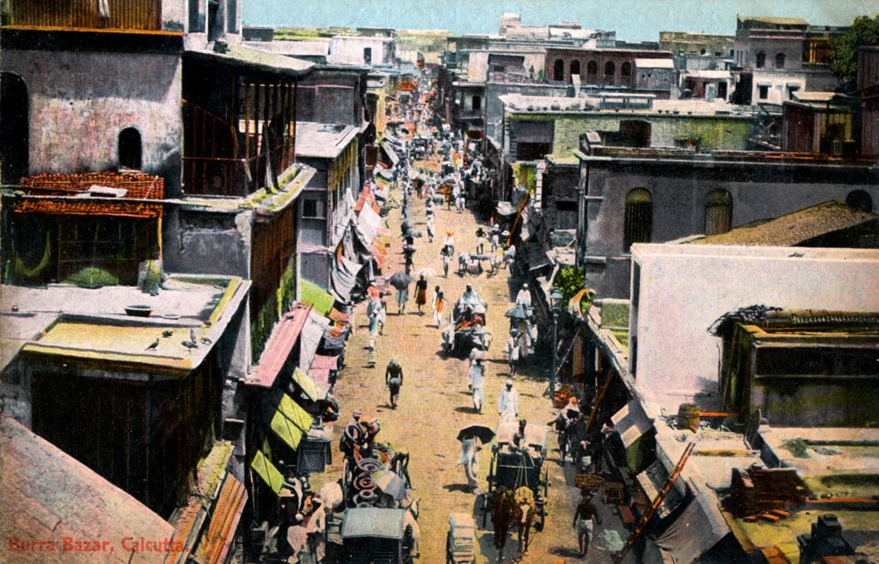 Burra Bazar, Kalkutta, Intia, 1900-luvun alku tekijältä Unbekannt
