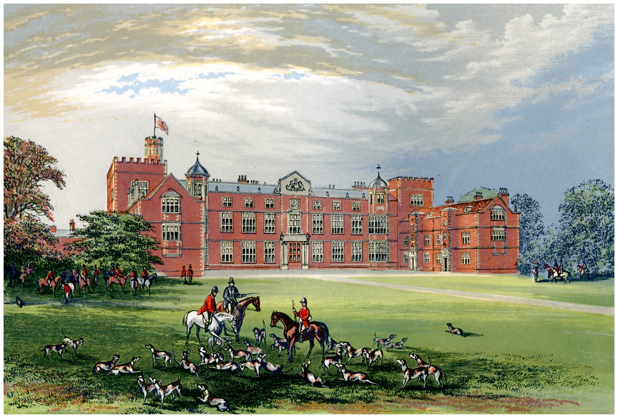 Burton Constable, Yorkshire, Baronet Constablen koti, vuosi 1880 tekijältä Unbekannt
