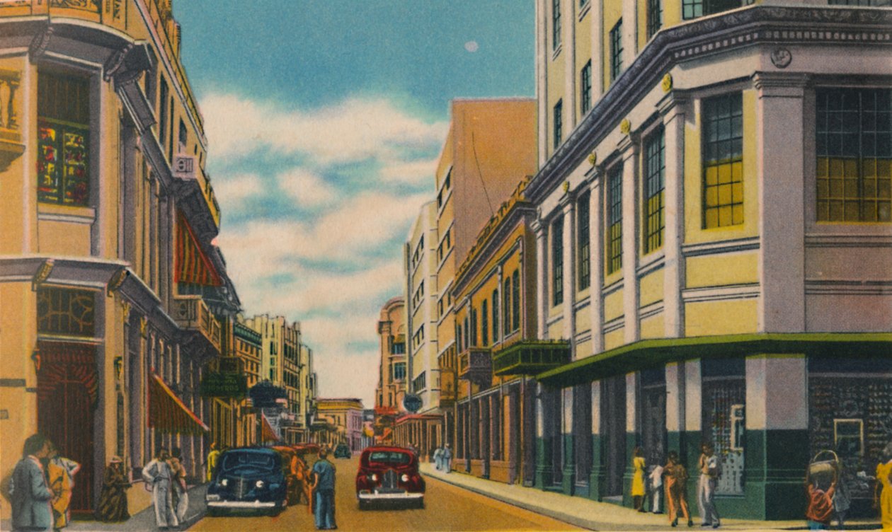 Business Street, Barranquilla, 1940-luku tekijältä Unbekannt