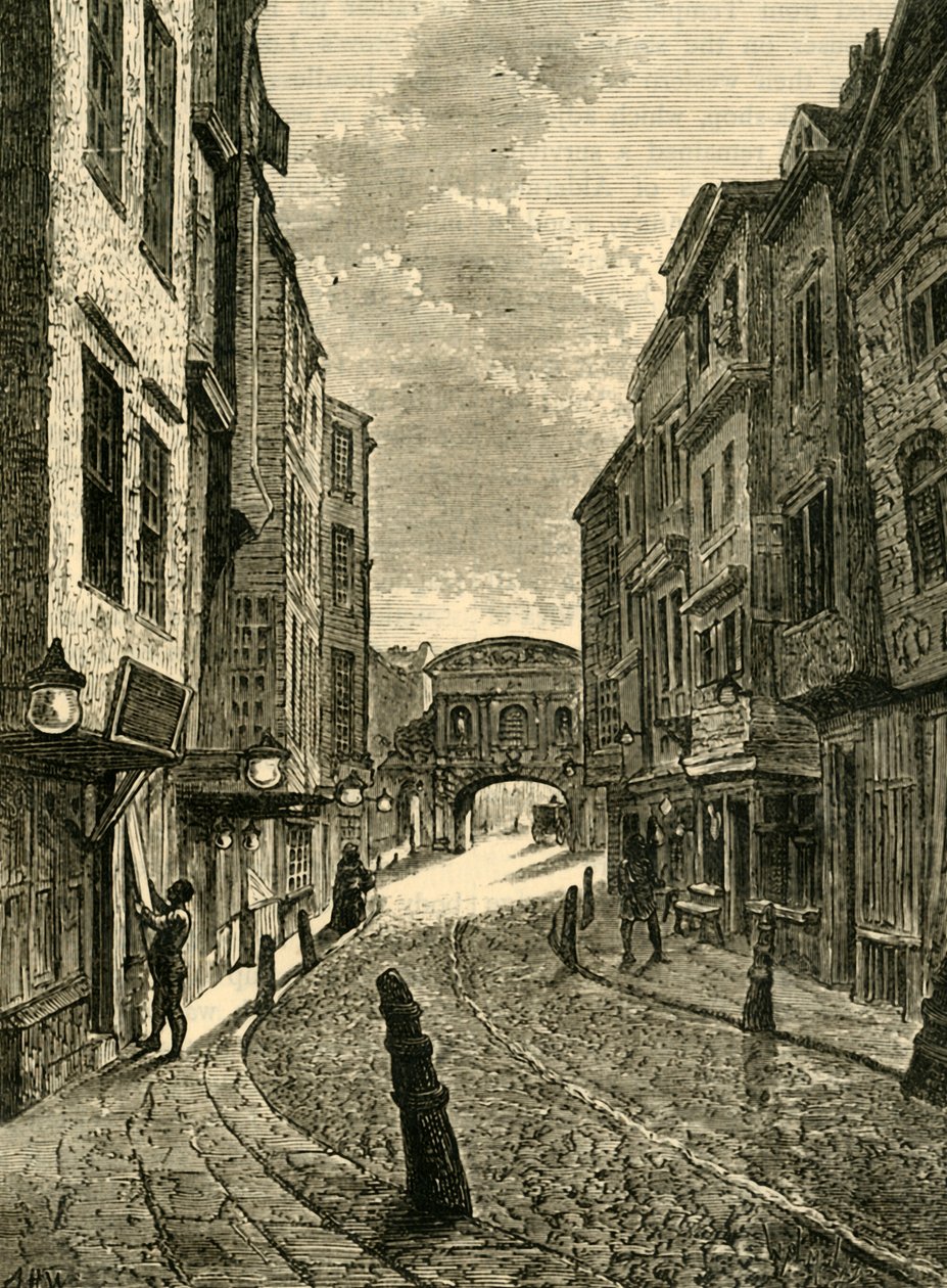 Butchers Row vuonna 1800, 1881. tekijältä Unbekannt