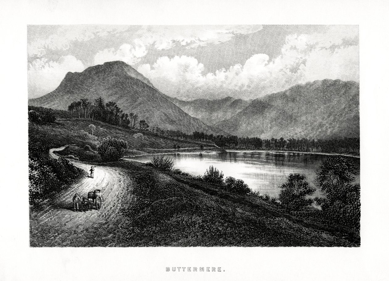 Buttermere, Lake District, Cumbria, 1896 tekijältä Unbekannt