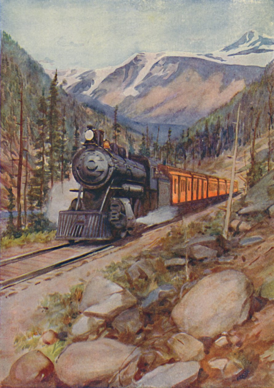 C.P.R. Train in the Rockies, 1924 tekijältä Unbekannt