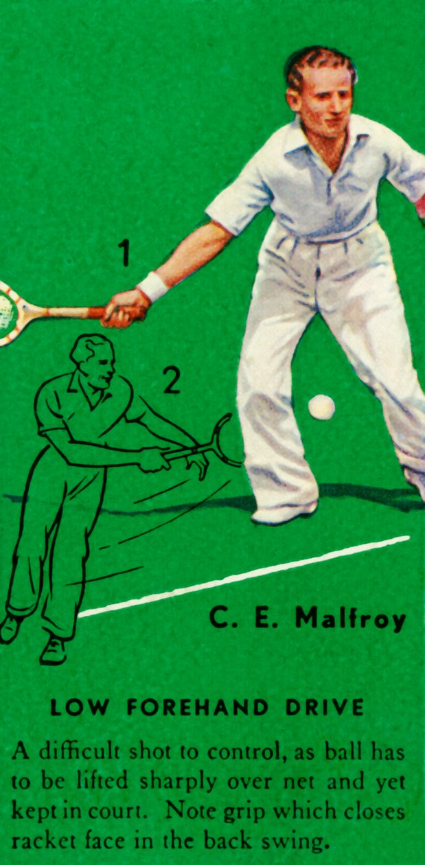C. E. Malfroy - Low Forehand Drive, c1935. tekijältä Unbekannt