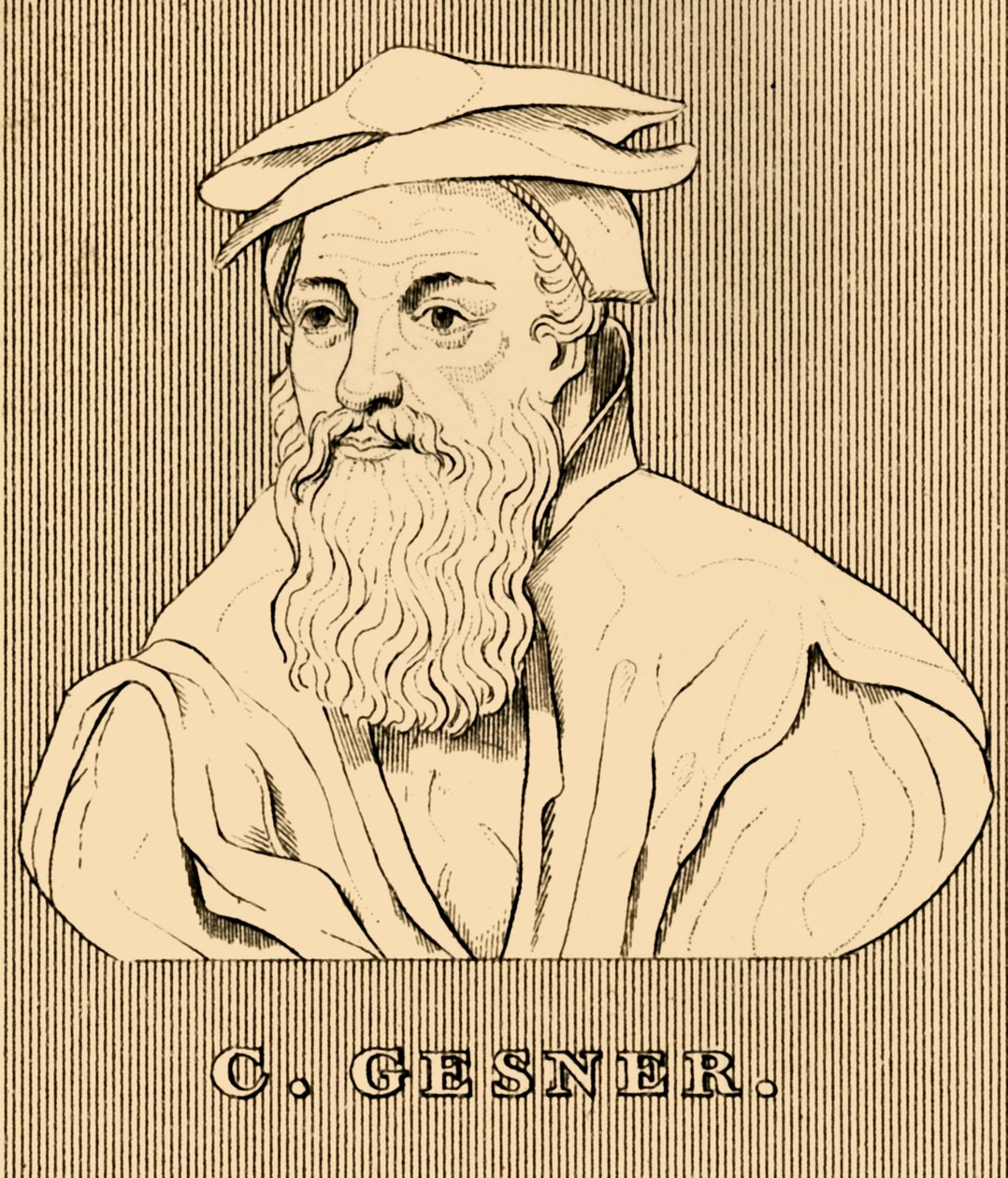 C. Gesner, 1516-1565, 1830 tekijältä Unbekannt