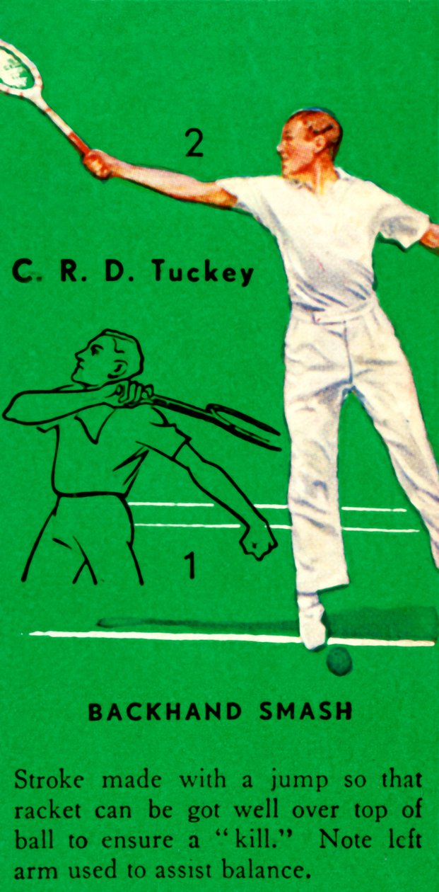 C. R. D. Tuckey - Backhand Smash, 1935. tekijältä Unbekannt
