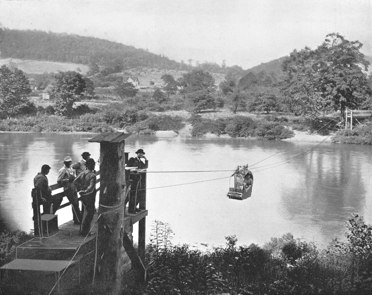 Cable Ferry, lähellä La Collea, Pennsylvania, USA, c1900. tekijältä Unbekannt