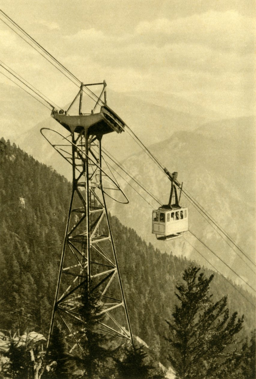 Köysirata, Rax Mountains, Ala-Itävalta, c1935. tekijältä Unbekannt
