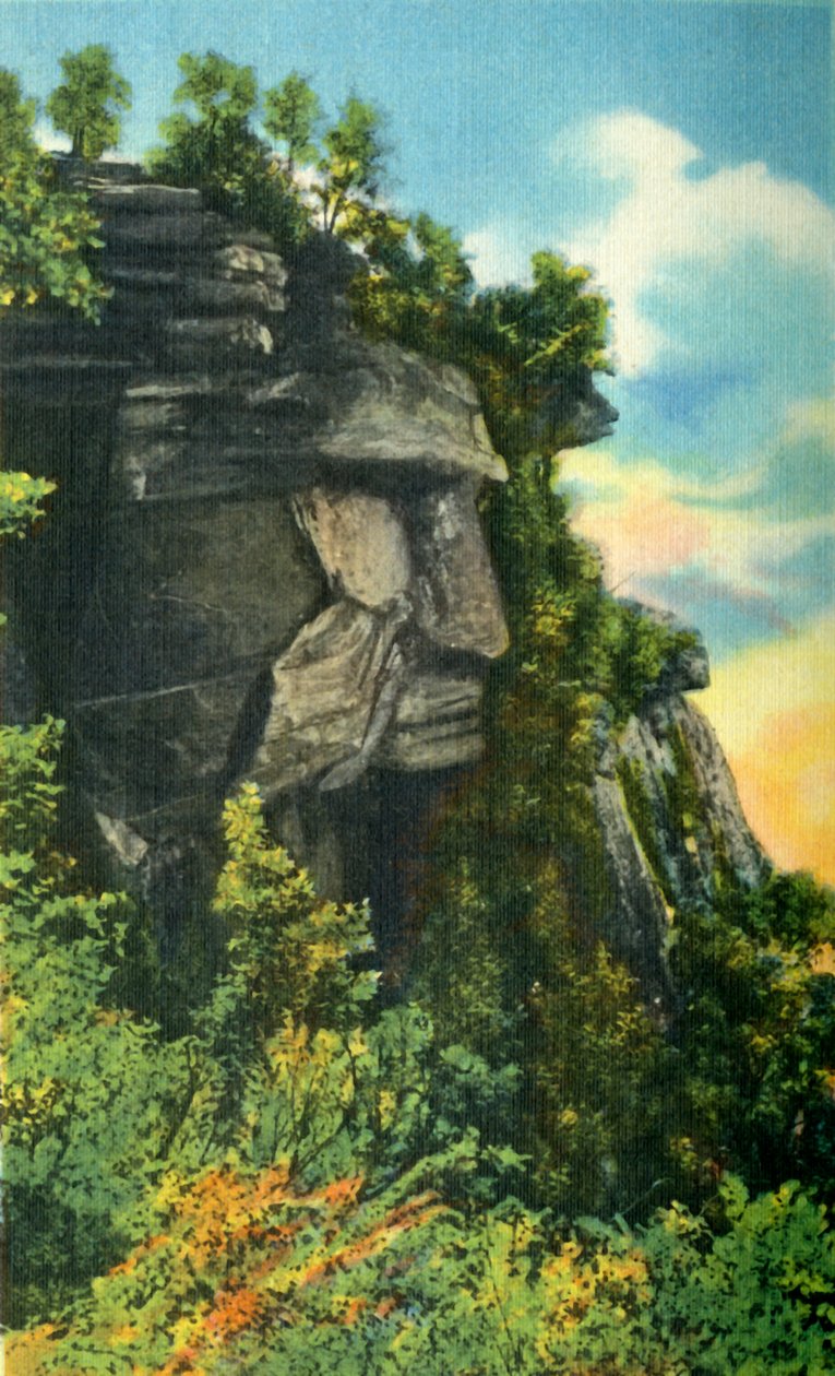 Caesars Head, korkeus 3227 jalkaa, korkein kohta Etelä-Carolinassa, 1942. tekijältä Unbekannt