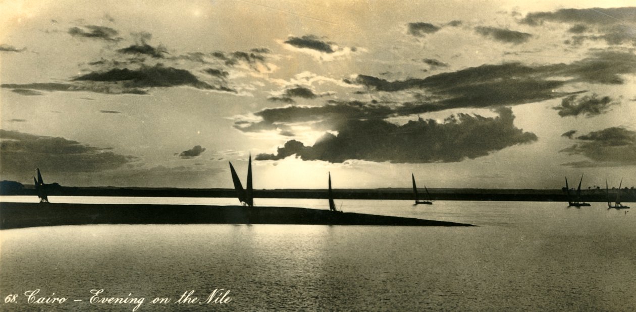 Kairo - Ilta Niilillä, c1918-c1939. tekijältä Unbekannt
