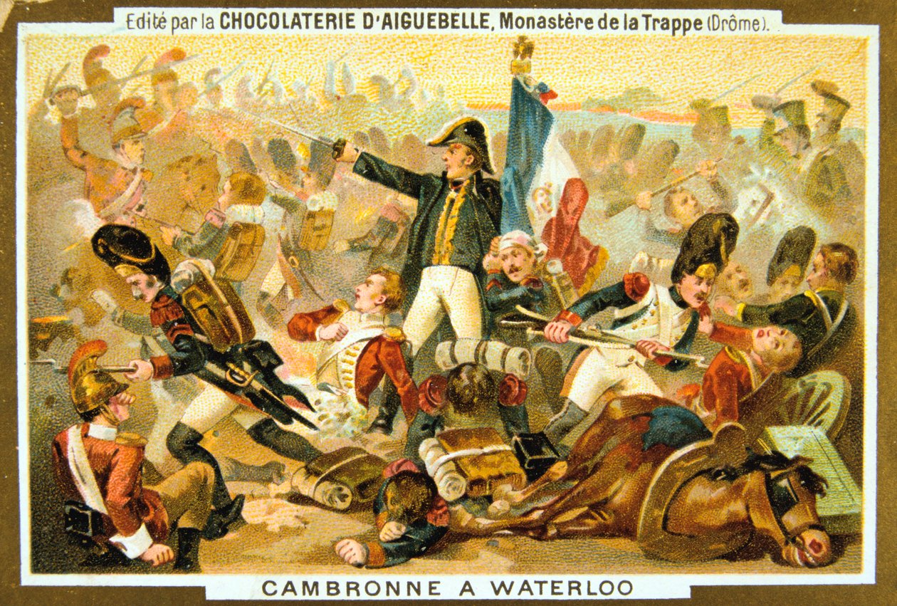 Cambronne Waterloon taistelussa 18. kesäkuuta 1815, 1800-luku tekijältä Unbekannt