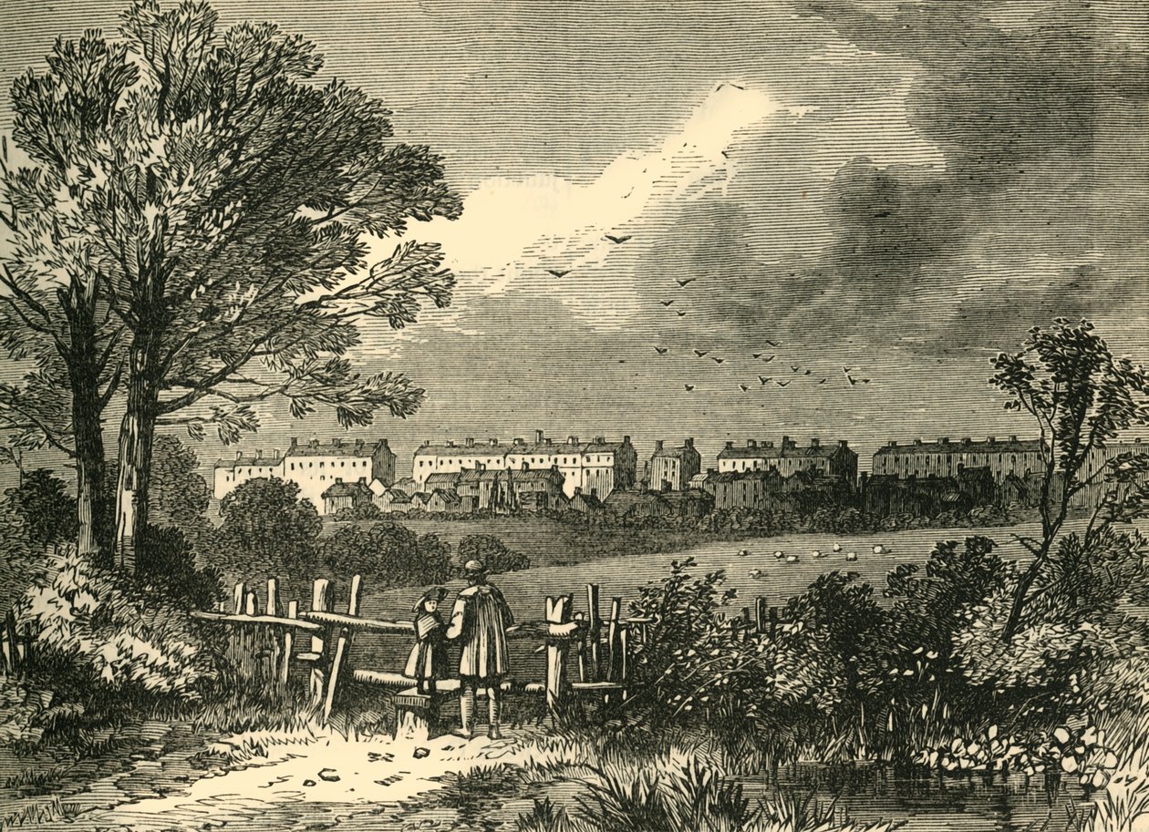 Camden Town, Hampstead Roadilta, Marylebone, 1780, c1876. tekijältä Unbekannt