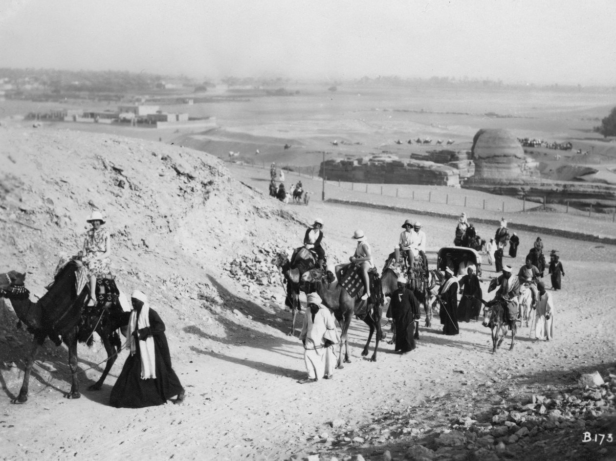 Kamelikierros, Giza, Egypti, 1920-1930-luku tekijältä Unbekannt