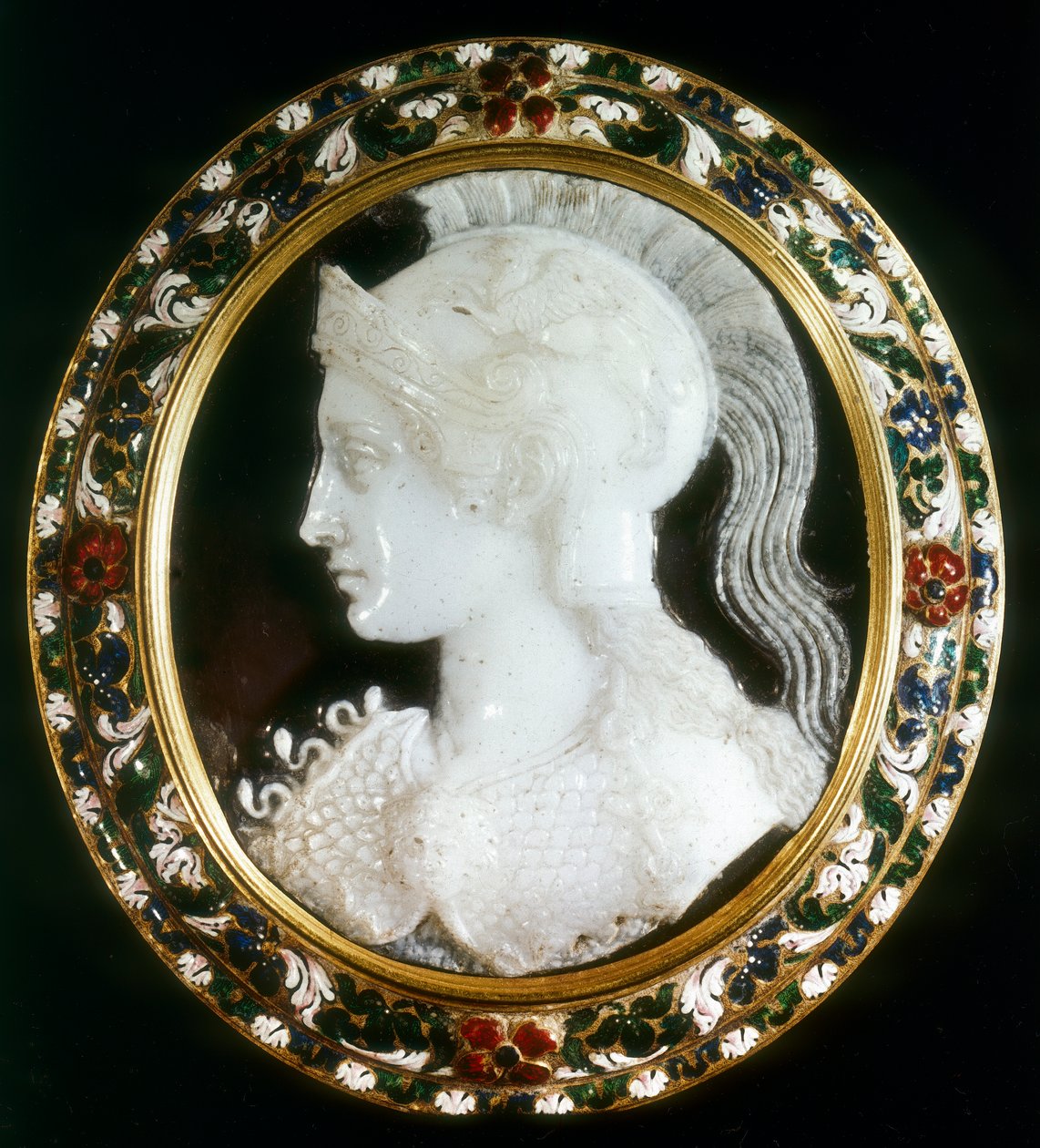 Cameo of Minerva, roomalainen viisauden jumalatar tekijältä Unbekannt